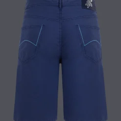 Outlet Vilebrequin Men Tencel Bermuda Trunks Solid Ultramarine/Blue