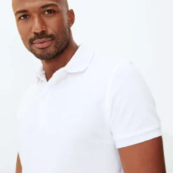 Hot Vilebrequin Men Terry Polo Shirt Solid White/White