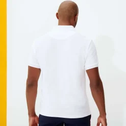 Hot Vilebrequin Men Terry Polo Shirt Solid White/White