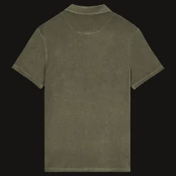 Shop Vilebrequin Men Terry Polo Solid Olivier/Green
