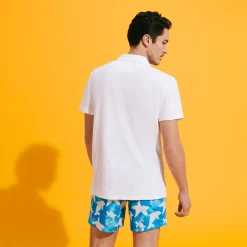 Outlet Vilebrequin Men Terry Polo Solid White/White