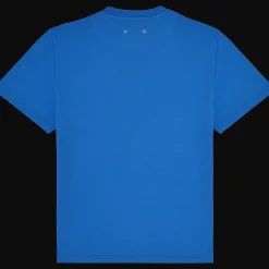 Cheap Vilebrequin Men T-Shirt Gradient Embroidered Logo - X The Beach Boys Earthenware/Blue