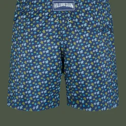 Sale Vilebrequin Men Ultra-Light And Packable Swim Trunks Micro Tortues Rainbow Navy/Blue