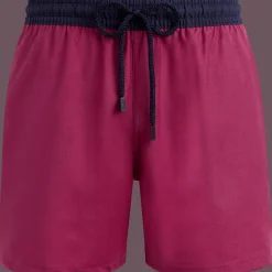 Cheap Vilebrequin Men Wool Swim Shorts Super 120' Crimson Purple/Red