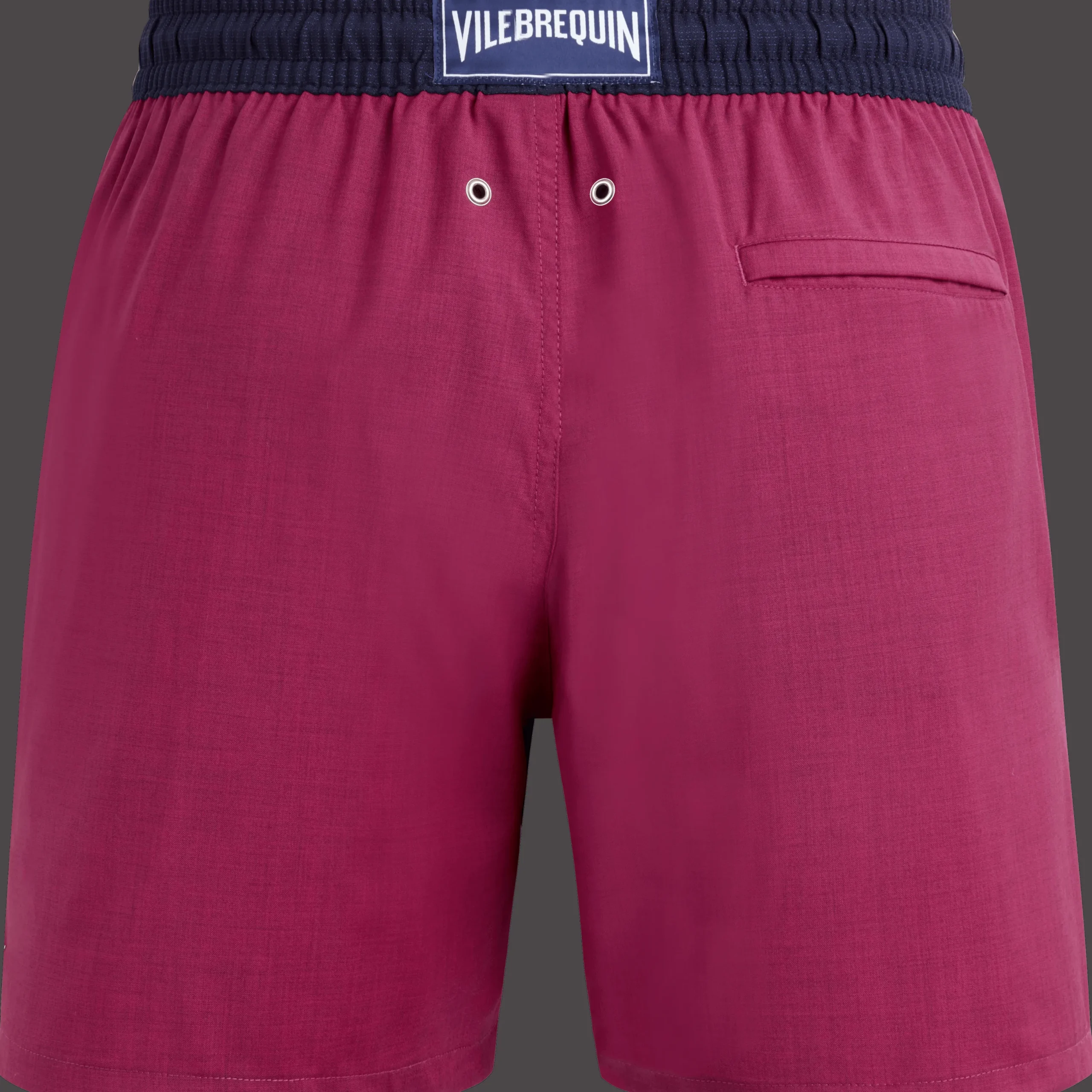 Cheap Vilebrequin Men Wool Swim Shorts Super 120' Crimson Purple/Red