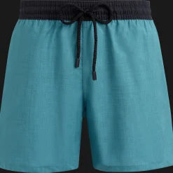 Cheap Vilebrequin Men Wool Swim Shorts Super 120' Azure/Blue