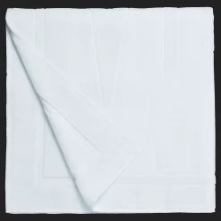 Fashion Vilebrequin Solid Organic Cotton Beach Towel Glacier/Blue
