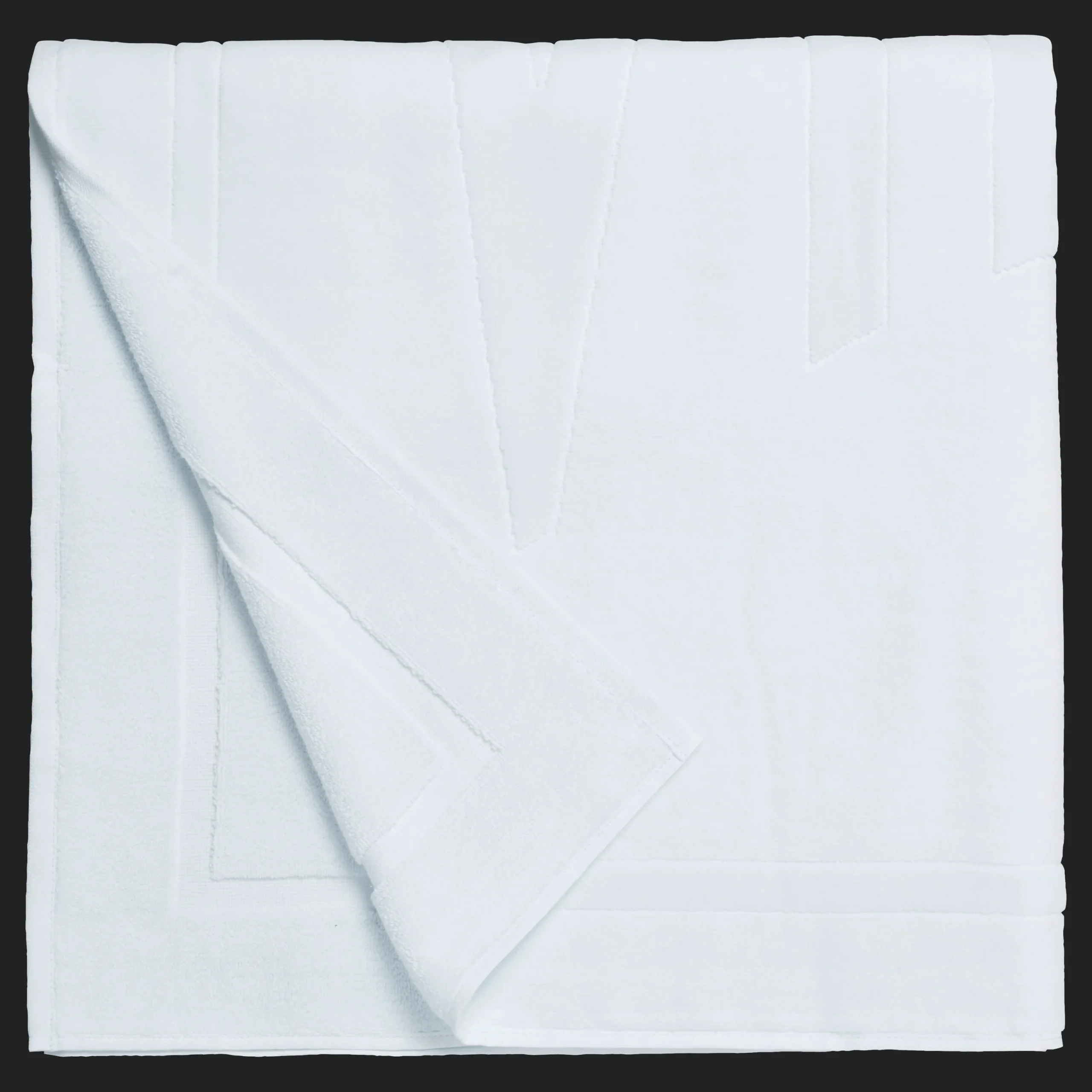 Fashion Vilebrequin Solid Organic Cotton Beach Towel Glacier/Blue