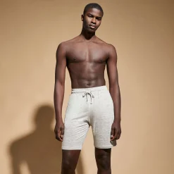 Flash Sale Vilebrequin Unisex Linen Bermuda Shorts Solid Lihght Gray Heather/Grey