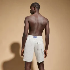 Flash Sale Vilebrequin Unisex Linen Bermuda Shorts Solid Lihght Gray Heather/Grey