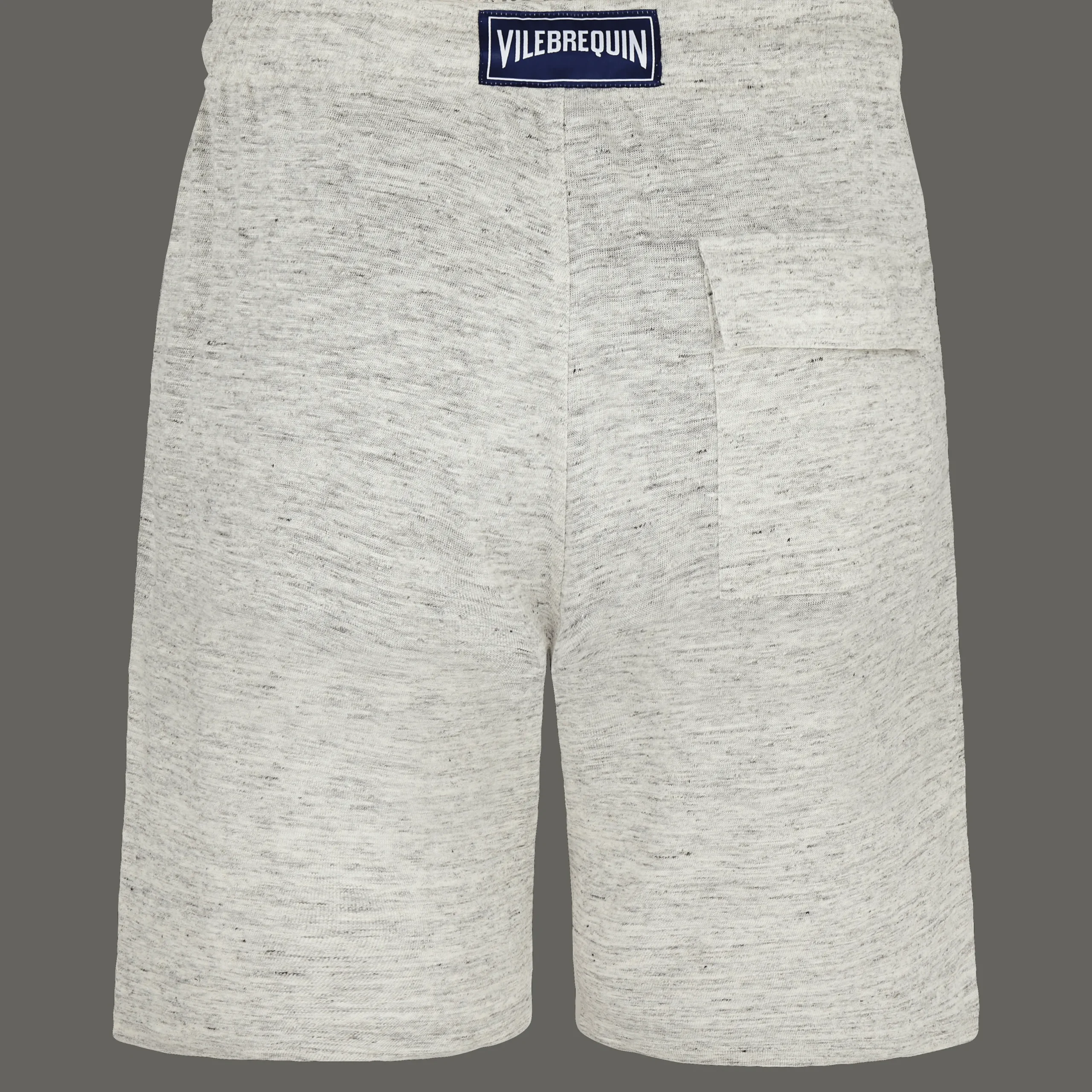 Flash Sale Vilebrequin Unisex Linen Bermuda Shorts Solid Lihght Gray Heather/Grey