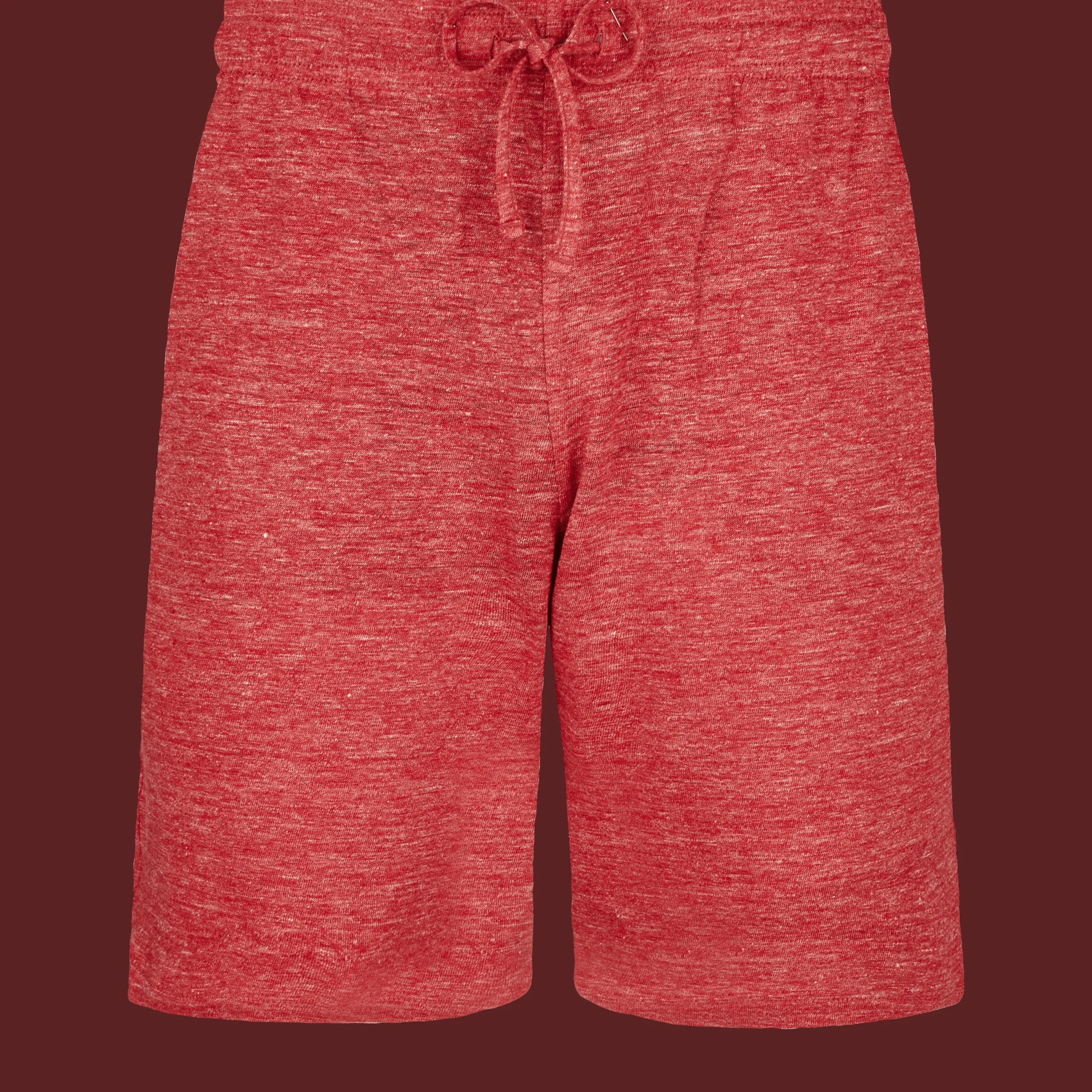 Cheap Vilebrequin Unisex Linen Bermuda Shorts Solid China Red/Red