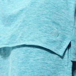 Flash Sale Vilebrequin Unisex Linen Bowling Shirt Solid Heather Azure/Blue