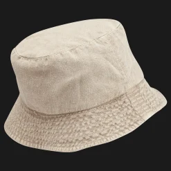 Shop Vilebrequin Unisex Linen Bucket Hat Solid Eucalyptus/Green