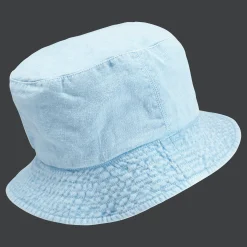 Sale Vilebrequin Unisex Linen Bucket Hat Solid Source/Blue