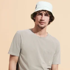 Cheap Vilebrequin Unisex Linen Bucket Hat Solid Water Green/Green