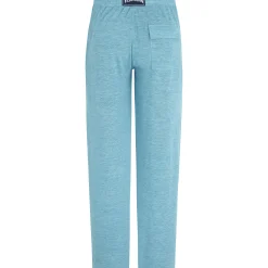 New Vilebrequin Unisex Linen Pants Solid Heather Azure/Blue