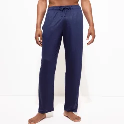 Sale Vilebrequin Unisex Linen Pants Solid Navy/Blue