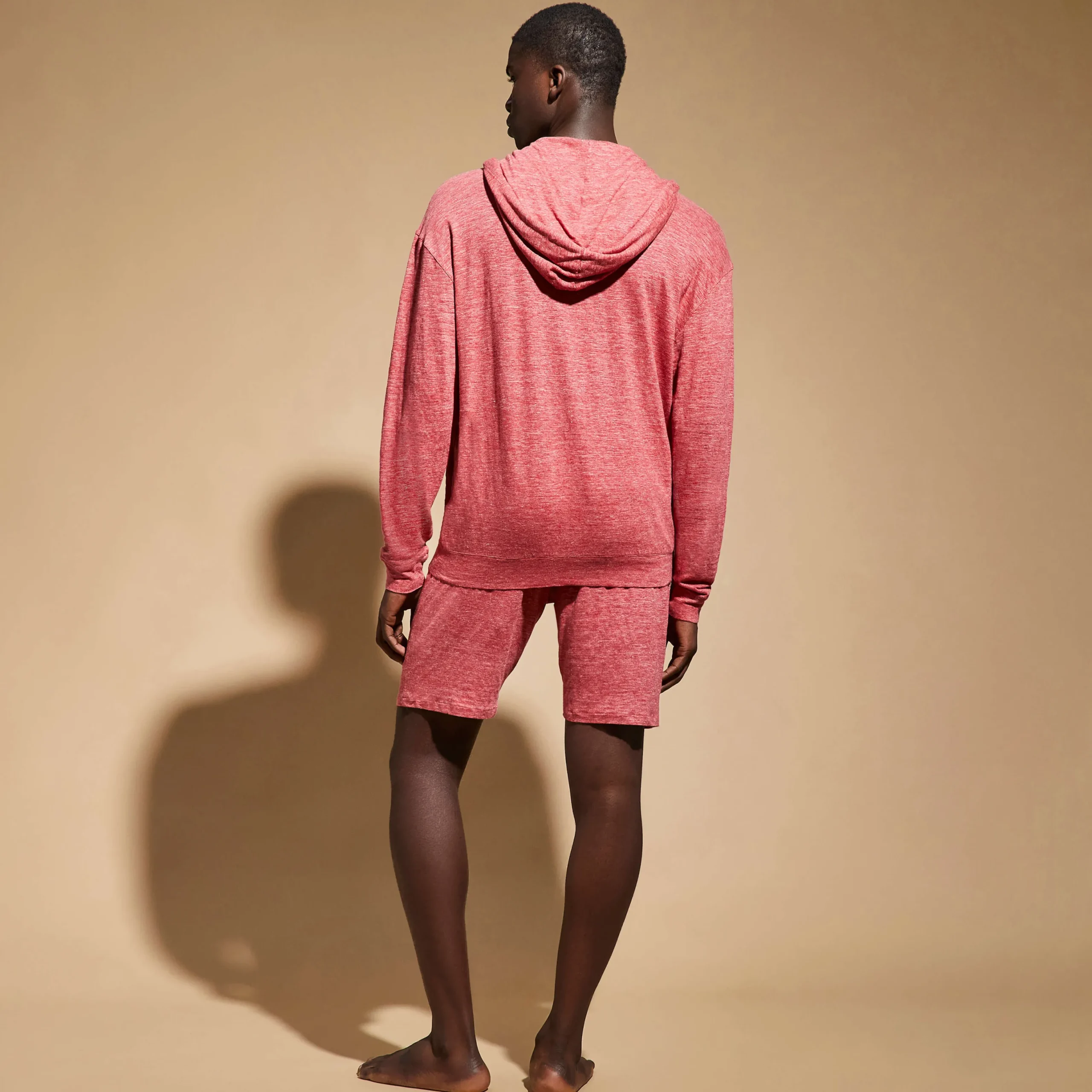 Fashion Vilebrequin Unisex Linen Sweatshirt Solid China Red/Red