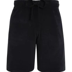 Best Vilebrequin Unisex Terry Bermuda Solid Black/Black