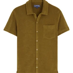 Flash Sale Vilebrequin Unisex Terry Bowling Shirt Solid Bark/Beige