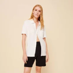 Flash Sale Vilebrequin Unisex Terry Bowling Shirt Solid Chalk/Beige