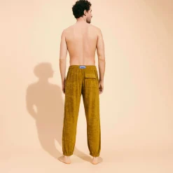 Clearance Vilebrequin Unisex Terry Pants Solid Bark/Beige