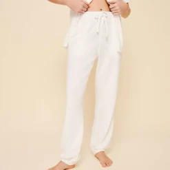 Shop Vilebrequin Unisex Terry Pants Solid Chalk/Beige