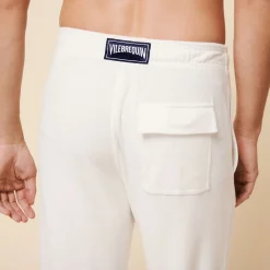 Shop Vilebrequin Unisex Terry Pants Solid Chalk/Beige