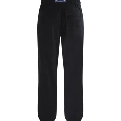 Shop Vilebrequin Unisex Terry Pants Solid Black/Black