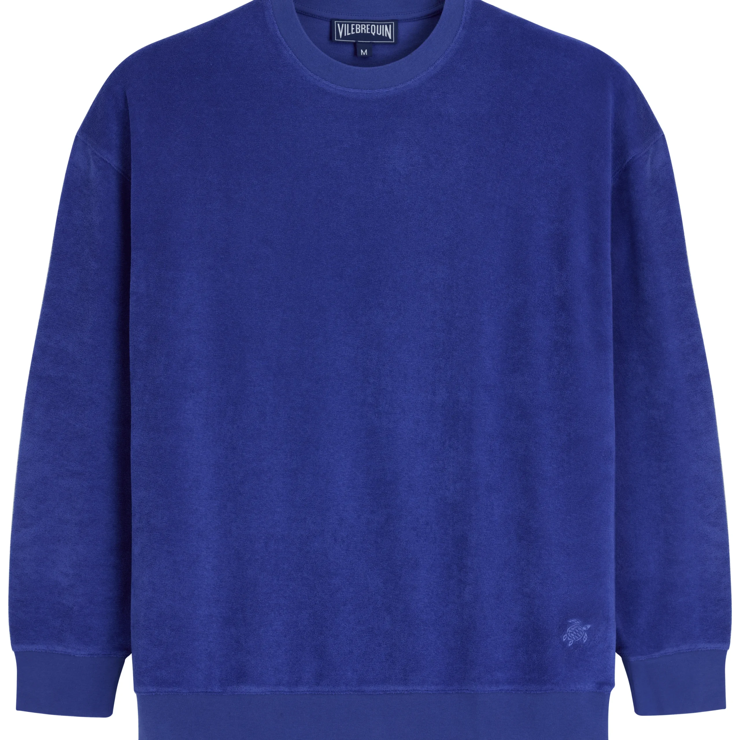Outlet Vilebrequin Unisex Terry Sweatshirt Solid Purple Blue/Blue