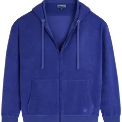 Store Vilebrequin Unisex Terry Sweatshirt Solid Purple Blue/Blue