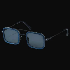 Clearance Vilebrequin White Tulipwood Women And Men Sunglasses - Vbq X Shelter Navy/Blue
