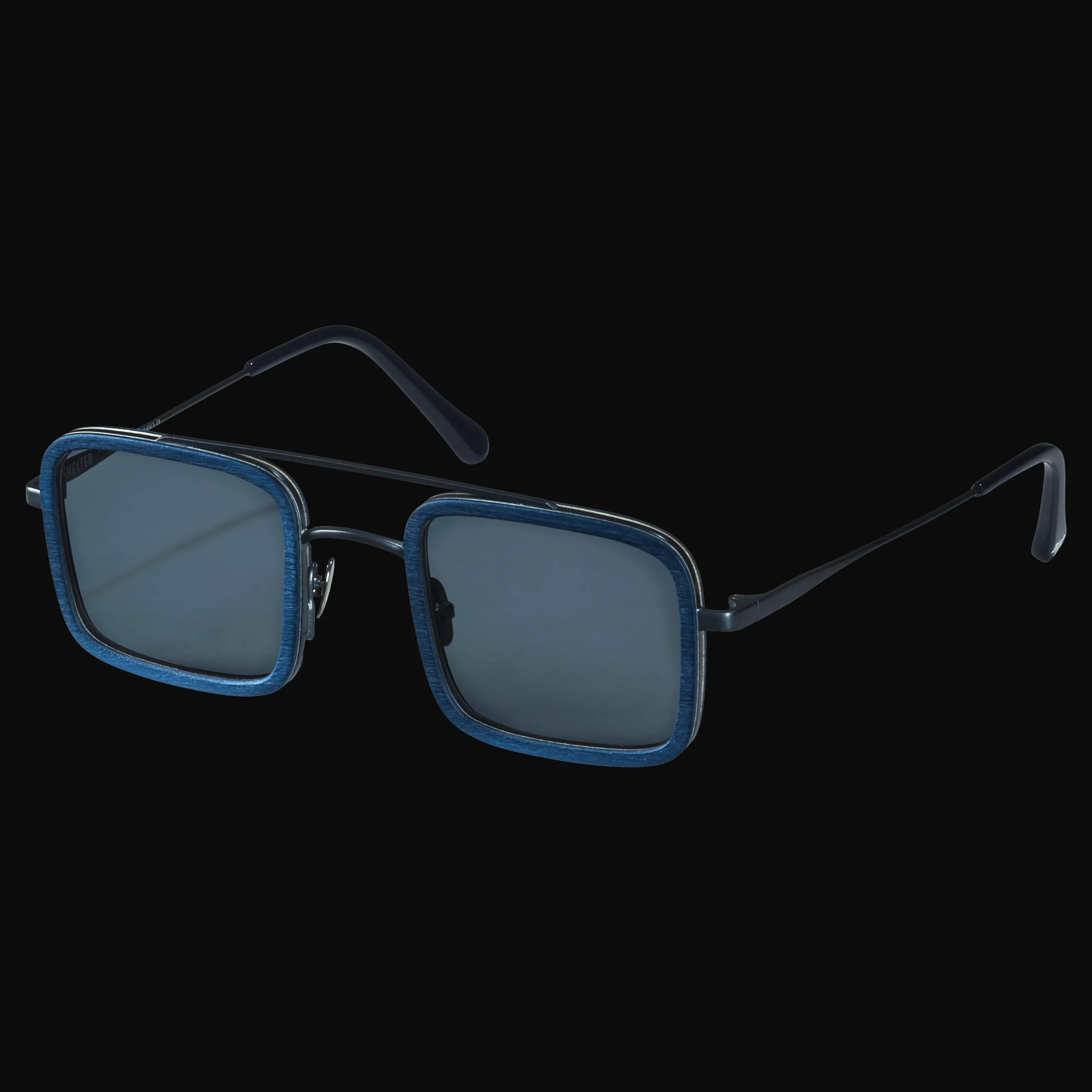 Clearance Vilebrequin White Tulipwood Women And Men Sunglasses - Vbq X Shelter Navy/Blue