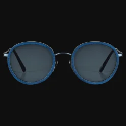 Cheap Vilebrequin White Tulipwood Women And Men Sunglasses - Vbq X Shelter Navy/Blue