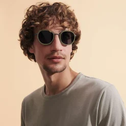 Cheap Vilebrequin White Tulipwood Women And Men Sunglasses - Vbq X Shelter Olivier/Green