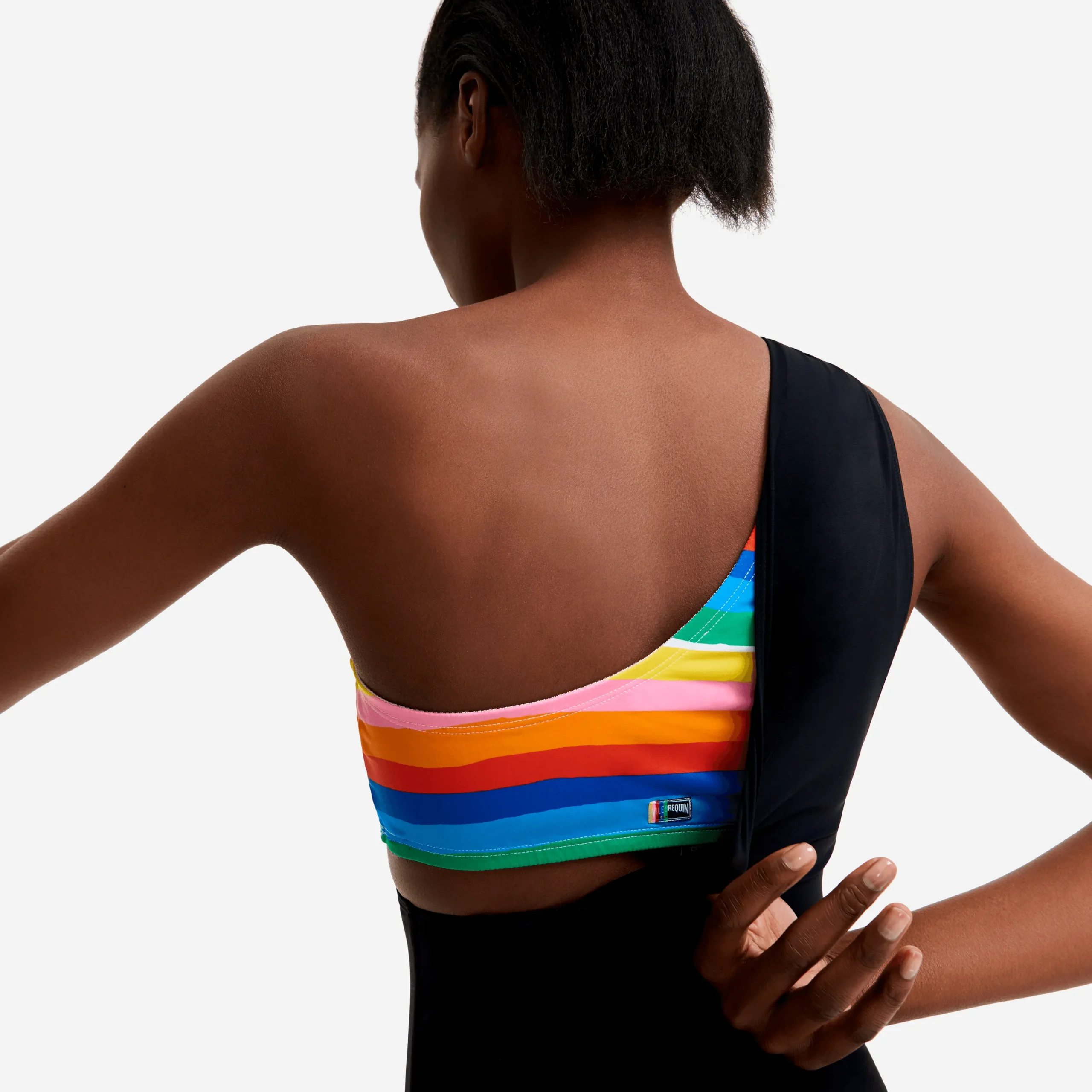 Clearance Vilebrequin Women Asymmetrical One Piece Swimsuit Rainbow Bandeau - X Jcc+ - Limited Edition Multicolor/Multi