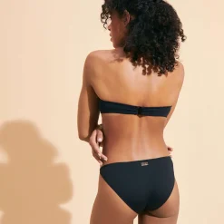 Hot Vilebrequin Women Bikini Bottom Midi Brief Solid Black/Black
