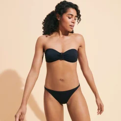 Cheap Vilebrequin Women Bikini Bottom Mini Brief Black/Black