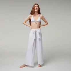 Outlet Vilebrequin Women Bikini Top Triangle Solid White/White