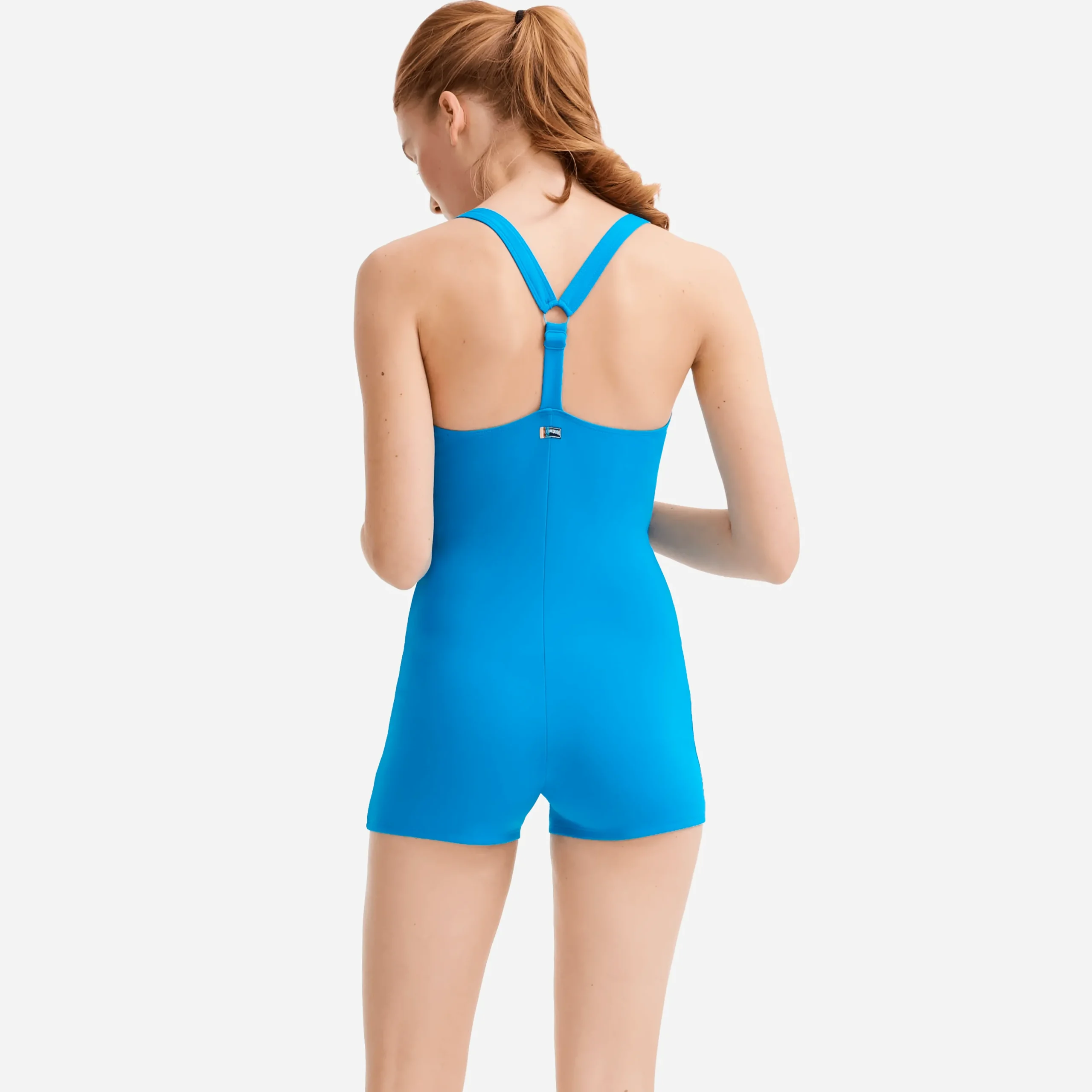 New Vilebrequin Women Contrasted One Piece Short Swimsuit - X Jcc+ - Limited Edition Swimming Pool/Blue