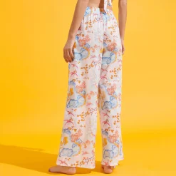 Best Sale Vilebrequin Women Cotton Pants Peaceful Trees White/White
