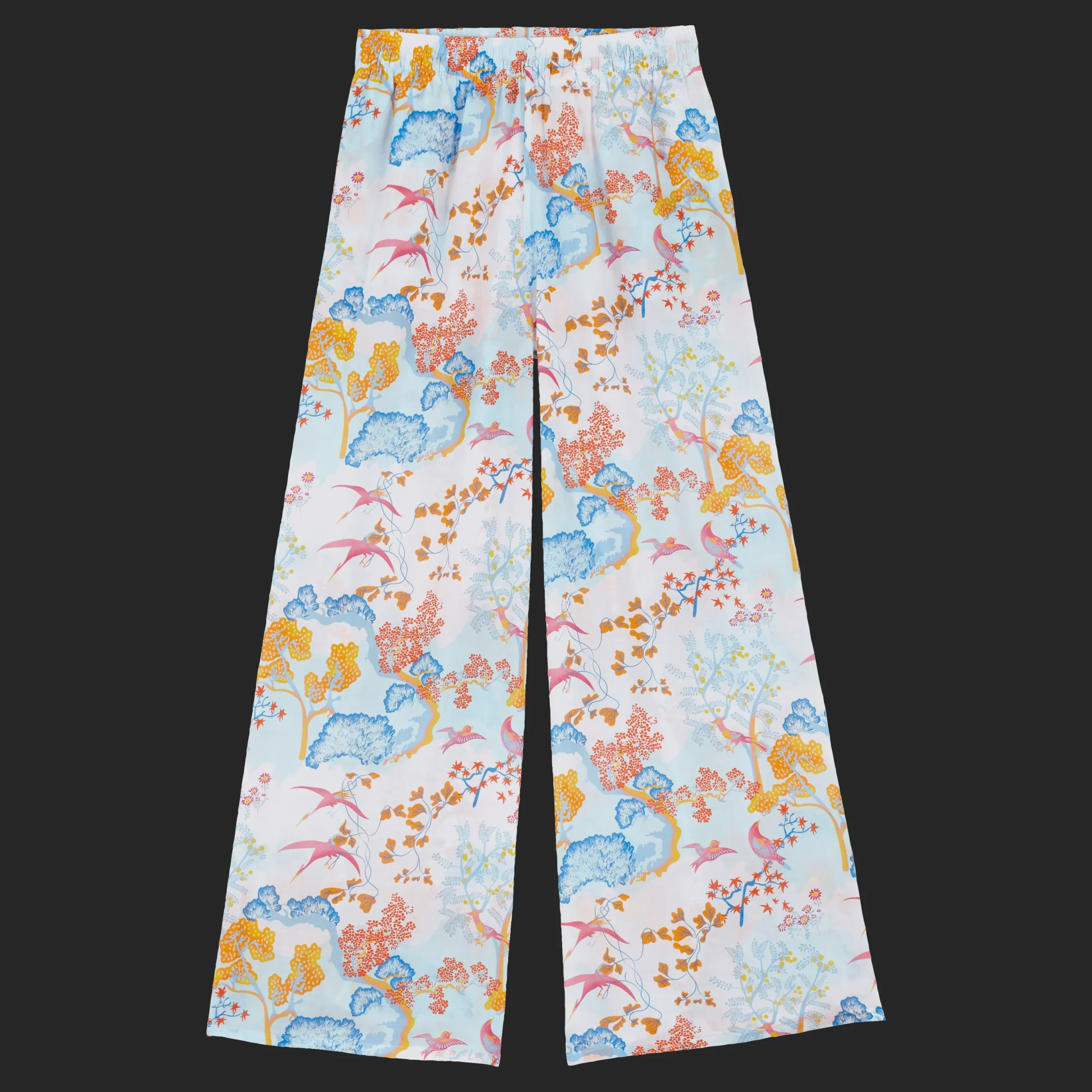Best Sale Vilebrequin Women Cotton Pants Peaceful Trees White/White