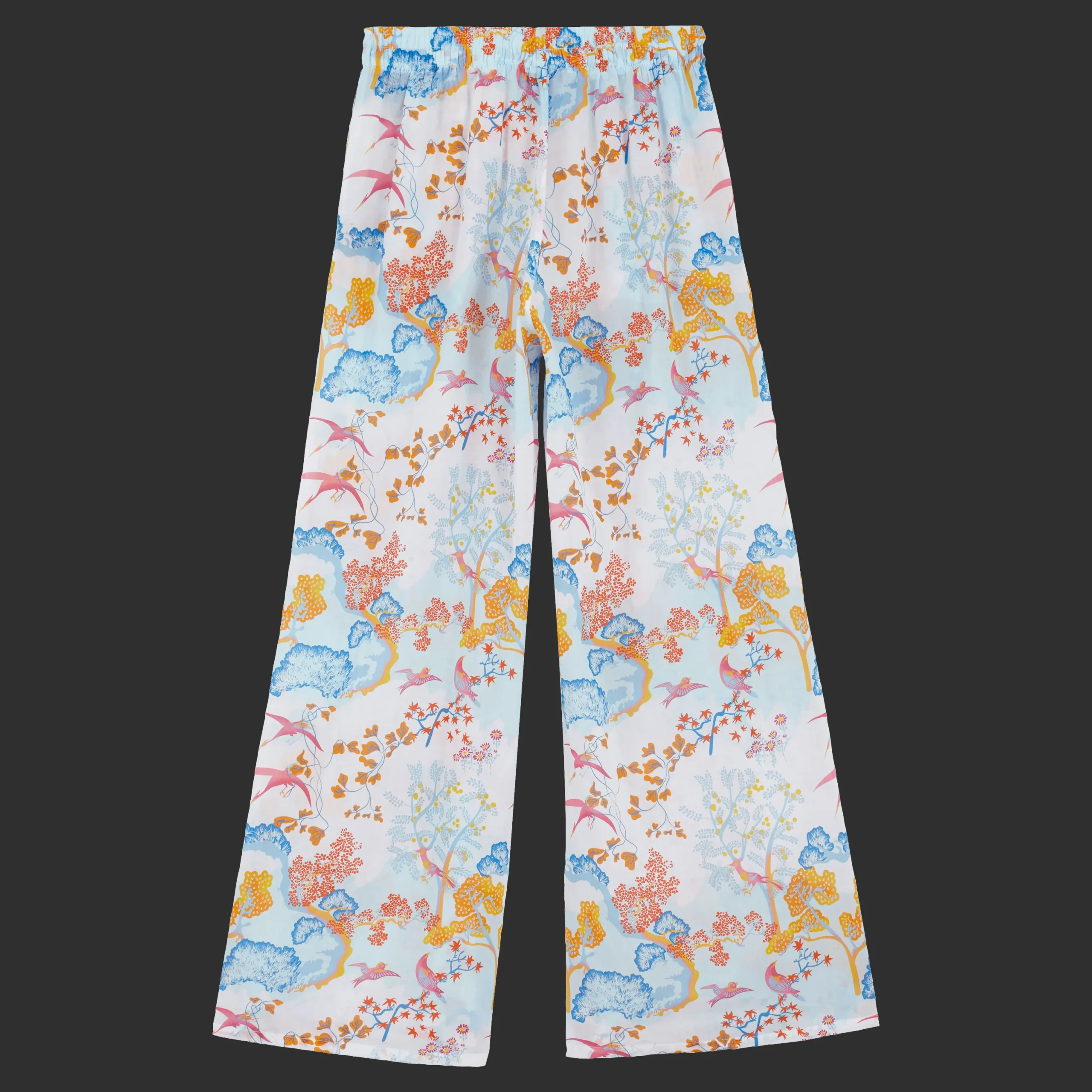Best Sale Vilebrequin Women Cotton Pants Peaceful Trees White/White