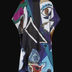 Shop Vilebrequin Women Cotton Voile Maxi Dress Envoutement - X Deux Femmes Noires Purple Blue/Blue
