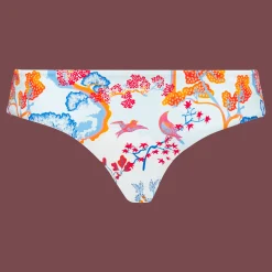 Discount Vilebrequin Women Covering Bikini Bottom Peaceful Trees White/White