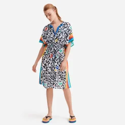 Discount Vilebrequin Women Cover-Up Leopard And Rainbow - X Jcc+ - Limited Edition White/White