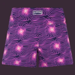 Fashion Vilebrequin Women Flatbelt Swim Short Hypno Shell Navy/Blue