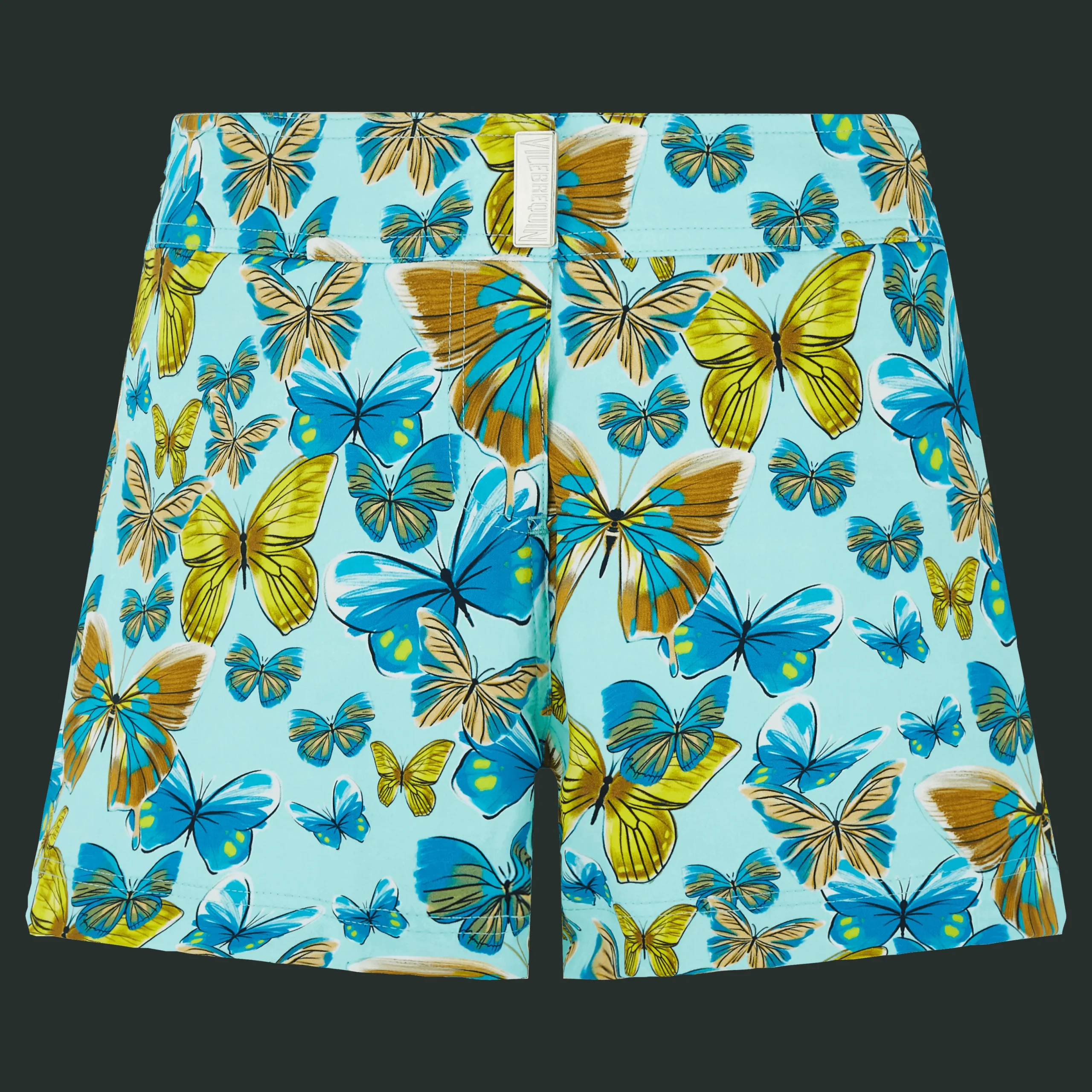 Outlet Vilebrequin Women Flatbelt Swimshort Butterflies Lagoon/Blue