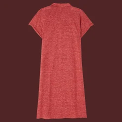 Flash Sale Vilebrequin Women Linen Long Polo Dress Solid China Red/Red